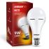 Eveready Emergency LED Bulb 9 Watt Rechargeable Cool Daylight White Round Base B22 1 Pc